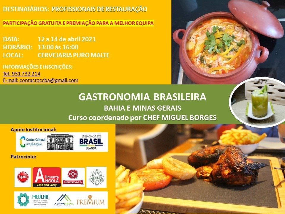 CCBA abre inscrições para 1º curso livre de gastronomia brasileira
