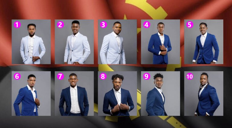 Conheça oficialmente os 10 concorrentes ao Mister Angola 2021
