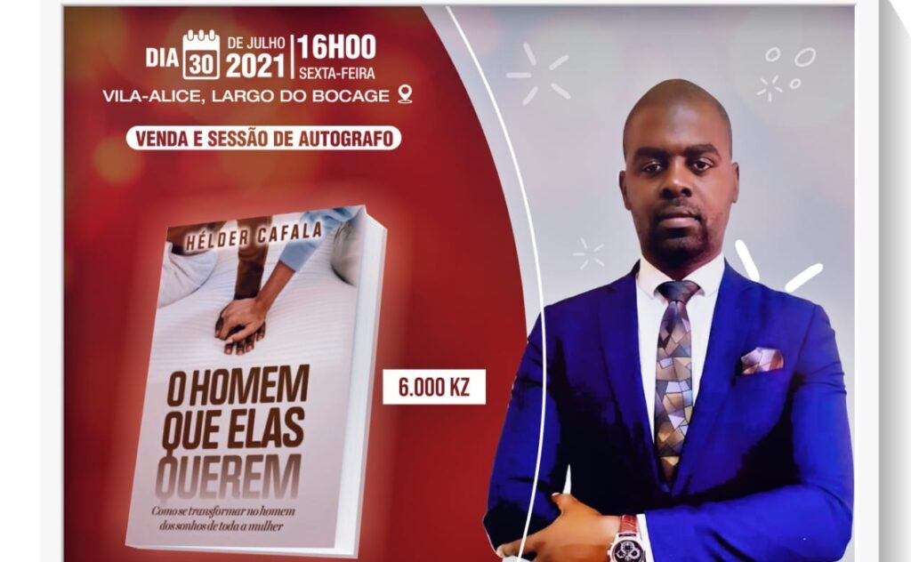 Escritor Hélder Cafala lança livro “O Homem que elas querem”