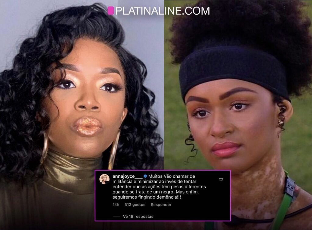 Anna Joyce comenta sobre possível caso de racismo no Big Brother Brasil envolvendo participante Natália