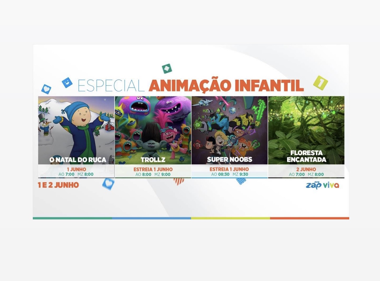 O melhor entretenimento infantil chegou ao Zap Viva no mês de Junho -  PlatinaLine