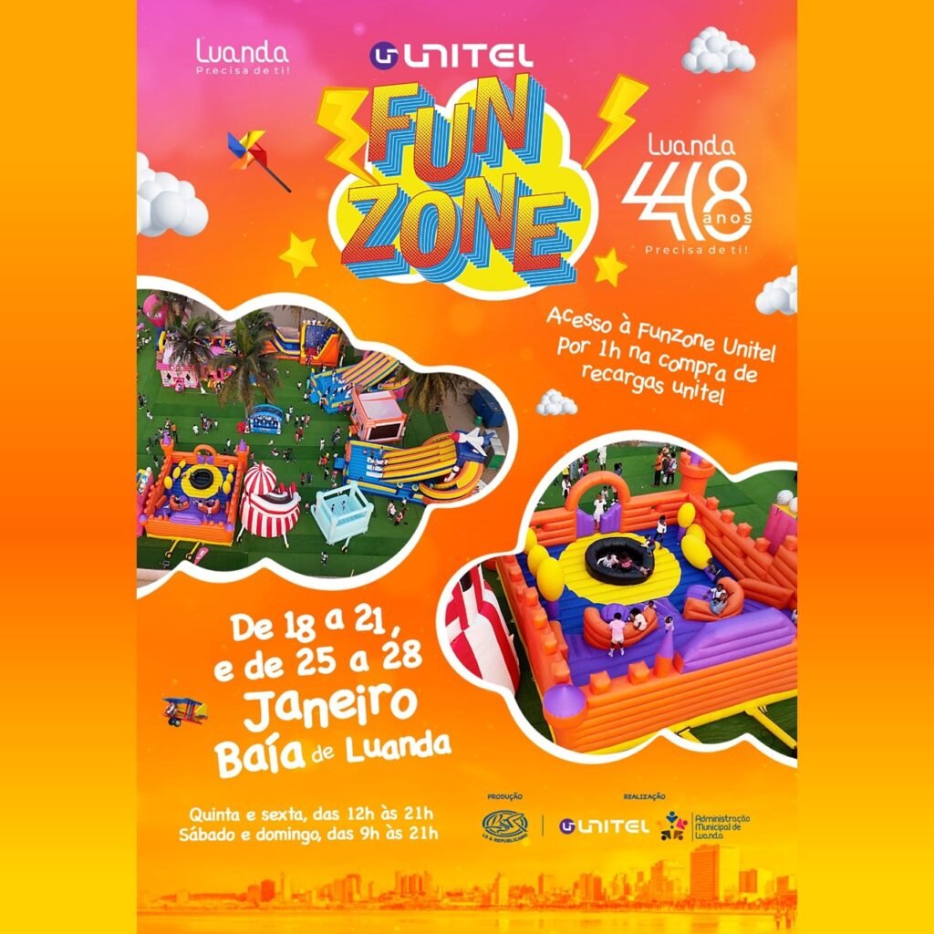 🎉 Celebre os 448 anos de Luanda na Funzone Unitel! 🎊