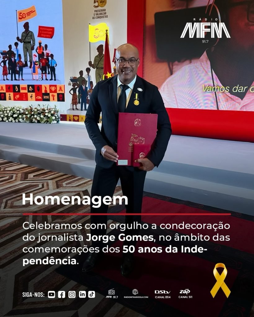 “Vou querer ser melhor do que aquilo que fui antes ”, afirma Jorge Gomes após condecoração dos 50 anos da Independência Nacional