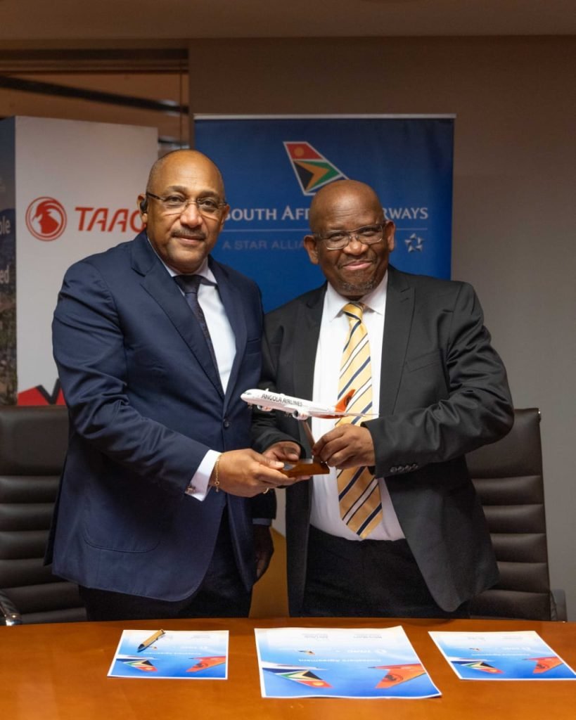 TAAG assina acordo de codeshare com a South African Airways e reforça conectividade regional e intercontinental